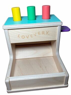Lovevery Montessori Wooden Peg Drop Toy From Thinker Play Kit Months 11-12